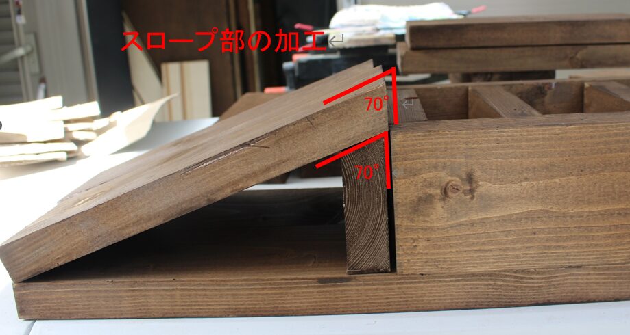 カースロープのスロープ部の加工