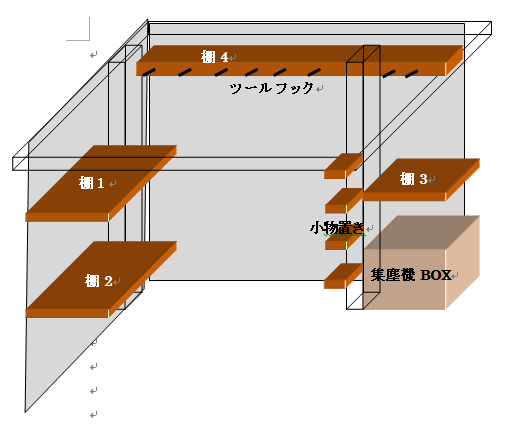 自作防音室の設計図面